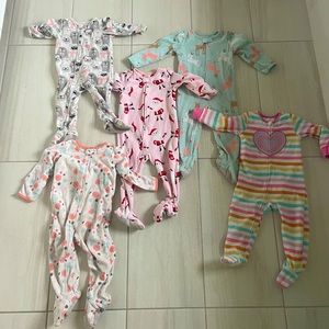 2T fleece pajama bundle-5 pairs